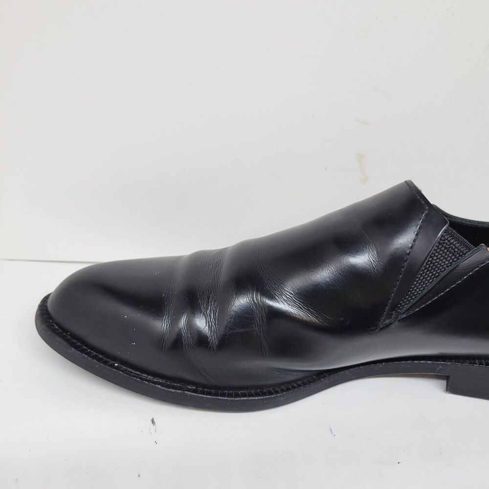 Comme Des Garcons Black Leather Loafers 24cm Womens US 7 Mens US 6 - Picture 15 of 16